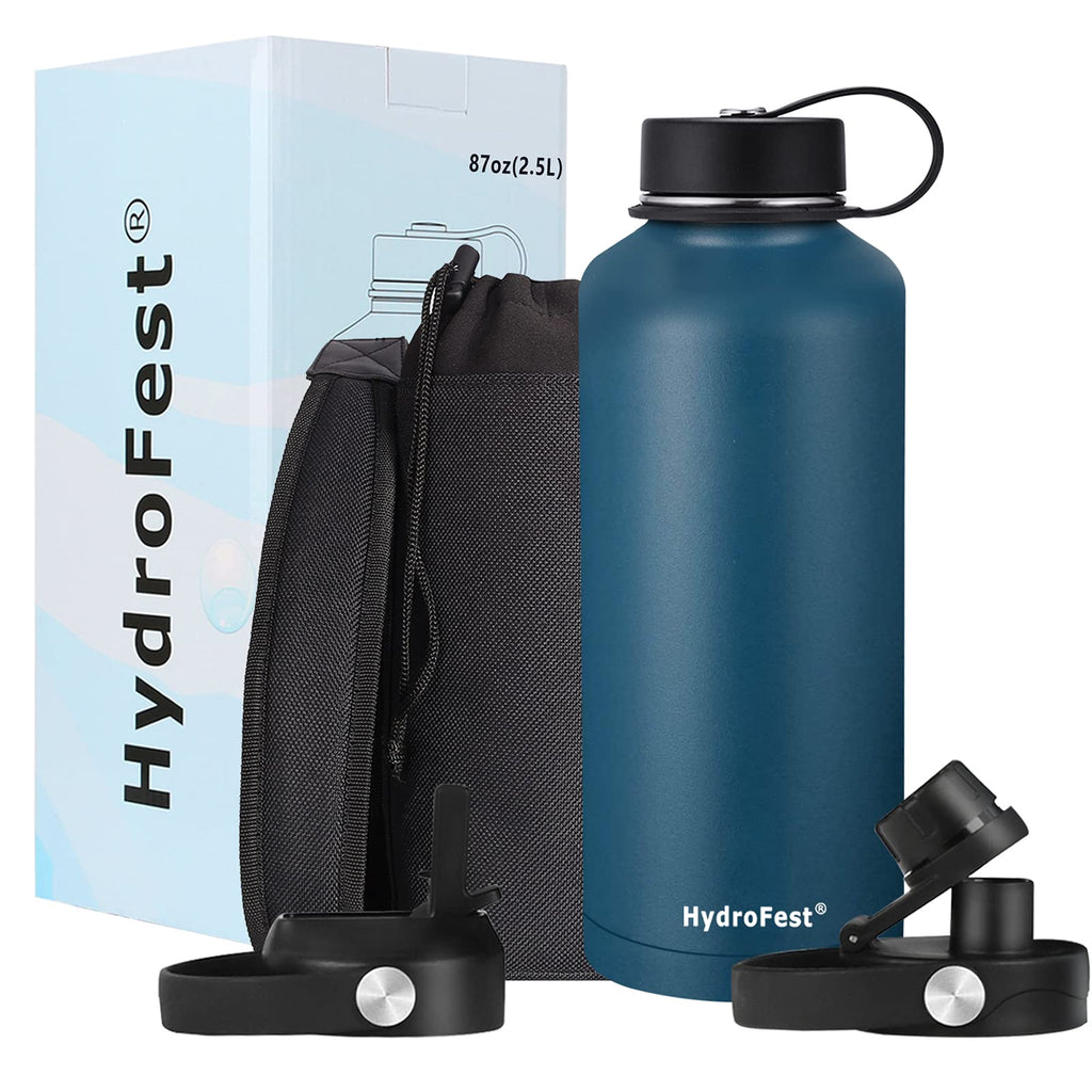 Thermoflask Double Stainless Steel Insulated Water Bottle 18 oz Black