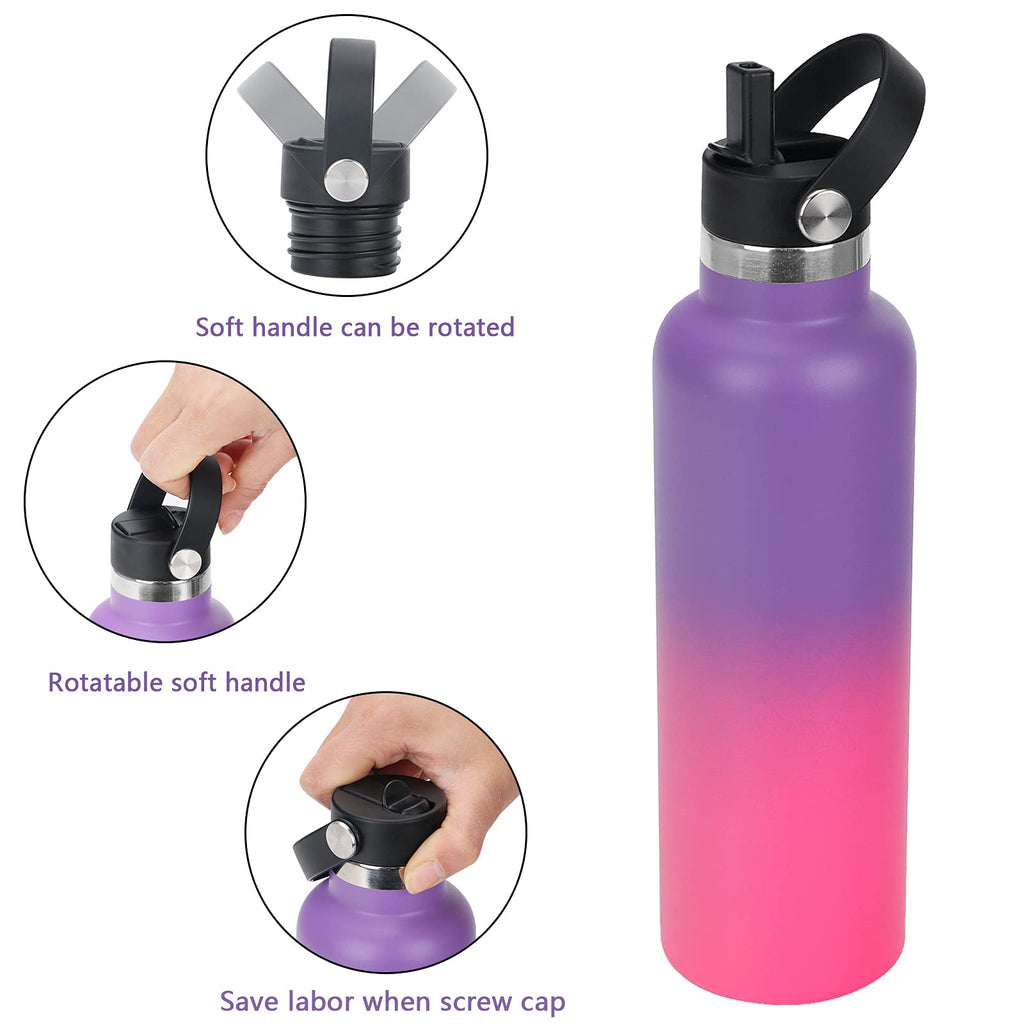 Hydro Flask Standard Mouth Water Bottle Black 24oz 
