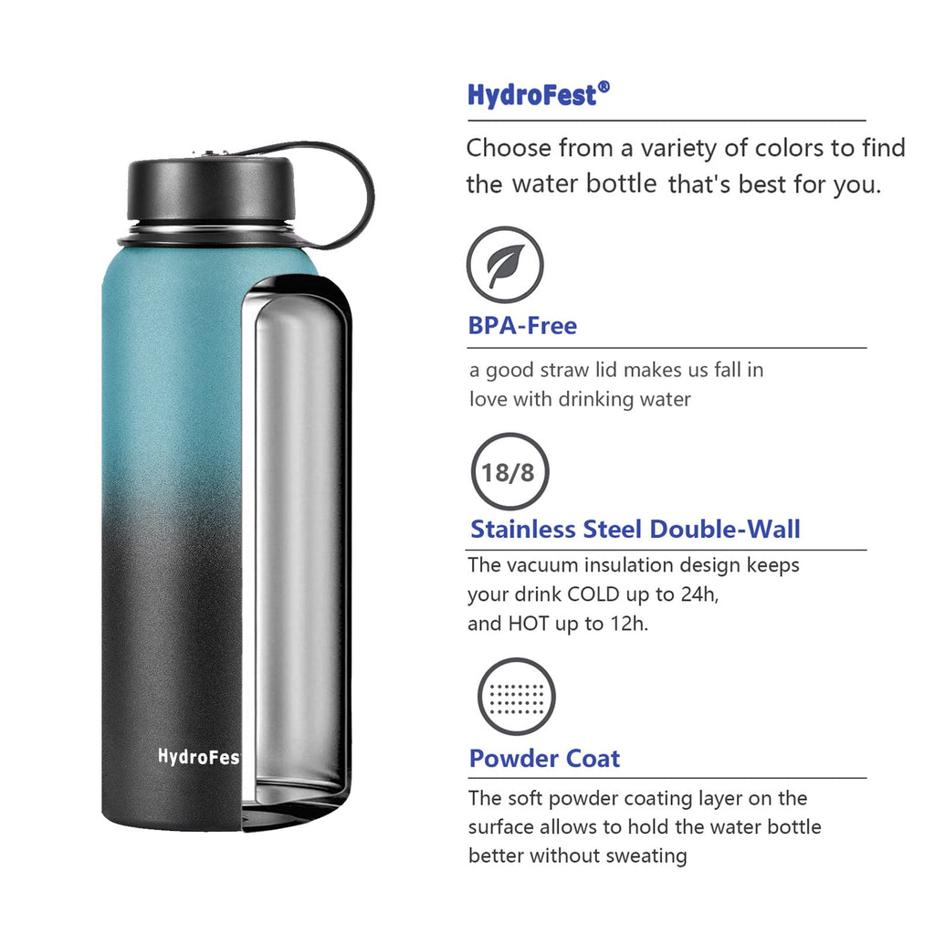 Super 32oz Wide Mouth Stainless Steel Water Bottle